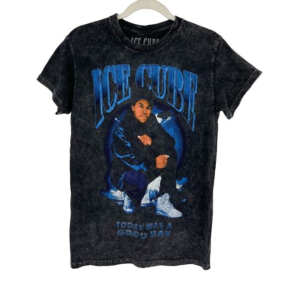 Officially Licensed Ice Cube Today Was A Good Day T-Shirt Black Acid Wash Small - Picture 5 of 5